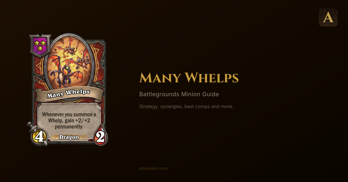 Many Whelps (Tier 3 Dragon) — Hearthstone Battlegrounds Minion Guide ...