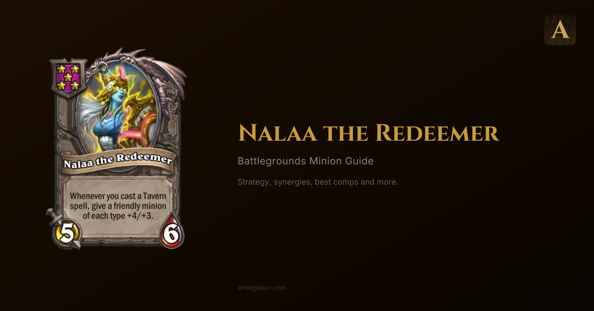 Nalaa the Redeemer (Tier 5 Neutral) — Hearthstone Battlegrounds Minion ...