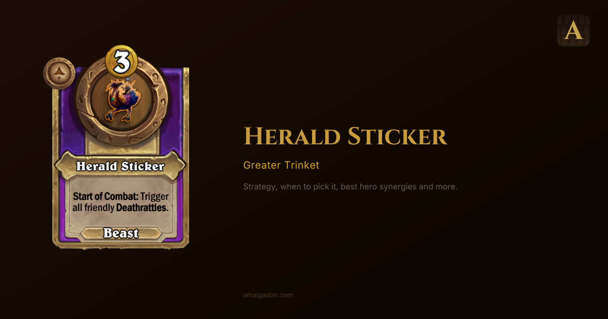 Herald Sticker (Greater Trinket) — Hearthstone Battlegrounds Guide ...